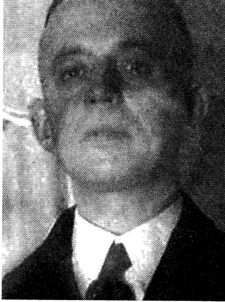 Ziarnisty czarno-biały portret Romana Besserta – widoczna górna część twarzy powstańca wielkopolskiego, reszta zdjęcia jest niewidoczna.