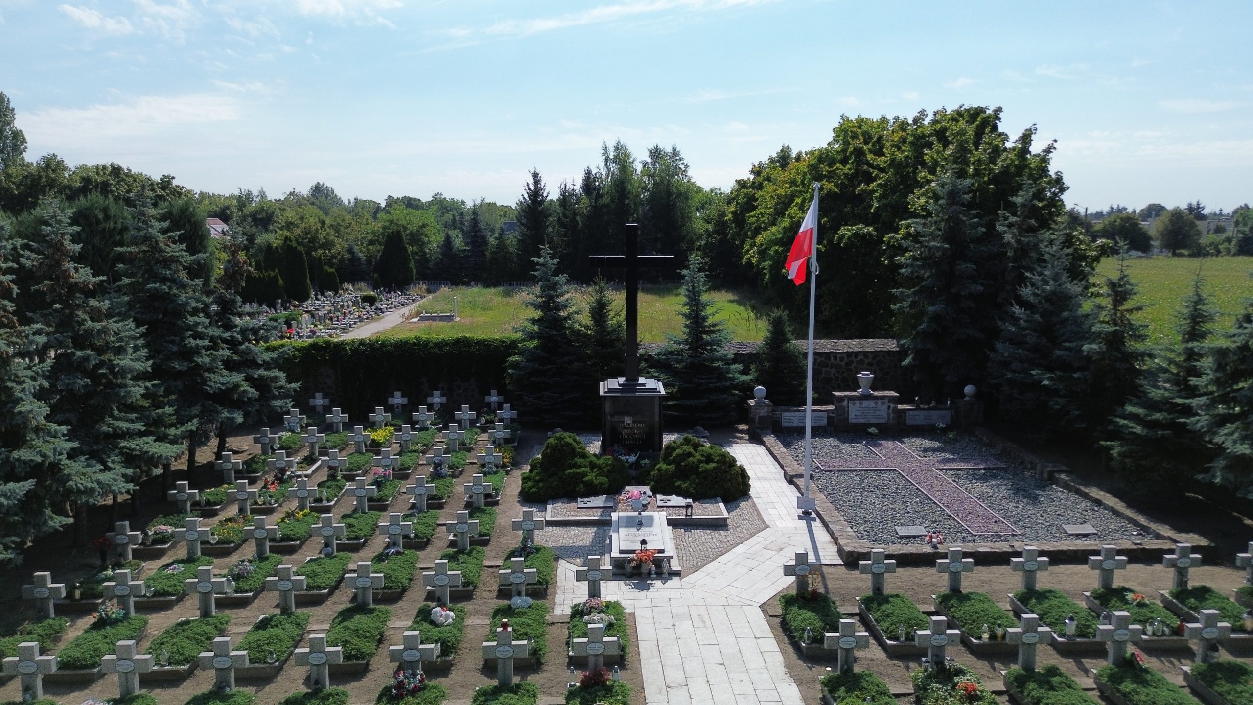 Zdjęcie z drona na Kwaterę Powstańców Wielkopolskich